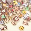 Chapas de Acrílico DIY Transparente Dupla Face Sanduíche Animação Desenho Animado Materiais Artesanais Atacado Pingente Personalização