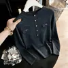 Suéter de Punto de Manga Larga de Alta Gama Otoño/Invierno 2026, Camisa Base Original para Exportación