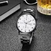 Reloj Simple Nuevo Reloj de Regalo Barato Reloj de Moda Banda de Acero Reloj de Cuarzo Reloj de Negocios para Hombre Venta al por Mayor