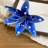 Pasador de Flor de Tela Estilo Vacaciones Súper Hada, Gama Alta, Exquisito, Pinza de Pato Versátil, Diseño de Moda, Elegante Accesorio para el Cabello