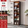 Vitrina con Luces, Estantería para Sala de Estar en Casa, Estilo Lujo Ligero, Vitrina de Pared, Mueble de Piso, Mueble de Piso para Almacenamiento de Figuras