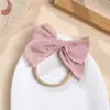 Diadema Retro de Gama Alta para Bebé Diadema de Algodón Bordada para Bebé Lazo Elástico Suave Accesorios para el Cabello para Niños