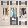 [Promoção de Liquidação] Saco para Guardar Colcha Janela Transparente Saco para Organizar Roupas Caixote para Armazenamento Doméstico