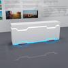 Suporte de Exposição de Ilha Fabricado Sob Medida, Mesa de Experiência com Iluminação Criativa de Tecnologia para Showroom de Empresa, Armário de Exposição Redondo Pintado
