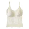 Novo Produto Outono/Inverno 2361 # Seda Diamante Dourado Camisola Versátil Sem Costura Confortável Peça Única com Bojo Modelagem Justa Colete Térmico para Mulheres