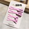 K-Style de Grampo de Cabelo de Celebridade da Internet Acessórios de Cabelo Simples Adereços de Cabeça Fofos para Crianças Presilha Bico de Pato Grampo de Cabelo com Pintura Colorida de Primavera Conjunto