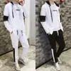 Otoño 2019 Nuevo Conjunto de Dos Piezas Estilo Japonés Estilo Coreano Suéter para Hombre Chaqueta Deportiva con Capucha Moda