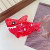 Pinza Creativa de Animal Marino de Nicho Dibujo Animado Delfín Rosa Tiburón Acetato Horquilla Personalizada Pinza de Tiburón Accesorios para el Cabello