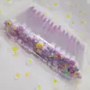 Pincel de mascara de tubo transparente de dibujos animados mezcla de colores mini de dibujos animados lindo independiente con tubo pincel de mascara de pestañas peine pequeño en stock