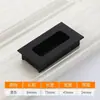Aleación de Aluminio Espacial Mango Oculto Ranurado Empotrado Manija de Puerta de Armario Cajón de Gabinete Mango Invisible Empotrado Extendido