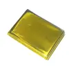 Cobertor de isolamento de primeiros socorros para exterior à prova de vento à prova d'água protetor solar multifuncional cobertor de sobrevivência PET equipamento de sobrevivência de emergência portátil