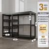 Estantería de Piso para Cocina Estantería de Almacenamiento de Múltiples Niveles Estantería Multifuncional para el Hogar Estantería para Almacenamiento de Horno y Verduras Gabinete de Almacenamiento para Artículos Varios