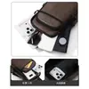 Bolso cruzado para hombre de cuero PU retro nuevo, gran capacidad, impermeable, resistente al desgaste, casual, versátil para el trabajo