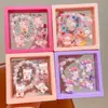 Conjunto de Pulseiras Kuromi Infantil Brincos de Desenho Animado Clipe de Orelha Adesivos Ornamentos de Princesa para Meninas Joias Exquisitas Presentes
