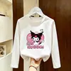 Camiseta de Manga Larga de Algodón Puro para Niñas, Primavera y Otoño 2026, Camiseta Básica Linda de Dibujos Animados para Bebé Niña, Top para Niños Mayores