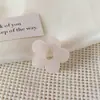 Pequeno prendedor de garra para mulheres, elegante e versátil, novo estilo para cabelos finos, penteado semi-preso delicado, presilha de cabelo floral, acessório de cabelo