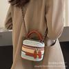 Mini Bolsa de Palha Tecida para Batom Feminino 2026 Nova Tendência Estilo Coreano Chique Bolsa Arco-Íris de Palha Design de Nicho Bolsa Transversal