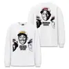 Camiseta de Manga Larga Pesada Estilo Americano Lavada Copo de Nieve Nueva Colección Otoño/Invierno Stewell para Hombres y Mujeres, Tendencia de Comercio Exterior High Street