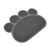 Alfombrilla para Mascotas con Huella de Pata Grande y Pequeña Alfombrilla de Gato de PVC Alfombrilla para Limpiar Pies Manteles Individuales para Mascotas Alfombrilla para Comer Alfombrilla para Limpiar Polvo Alfombrilla de Plástico