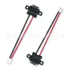 Tomada de energia Typec2P com cabo e plugue de ouvido de 180 graus LN-004-1 para farol, lanterna traseira e porta de carregamento de iluminação pequena