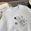 Sudadera Infantil 2026 Gris Cachorro de Dibujos Animados Sudadera Holgada Primavera y Otoño Nueva Moda Casual Manga Larga Moderna para Niños y Niñas