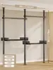 Arara de Roupas de Chão ao Teto, Arara Doméstica de Chão para Quarto, Haste Telescópica para Secar Roupas, Cabideiro, Varal de Secagem a Frio