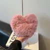 Bolso de felpa, lindo y moderno, bolso tote para mujer, bolso de hombro, bolso cruzado, adecuado para salidas y el trabajo, con forma de corazón, gran capacidad