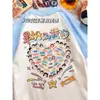 Camiseta Uniforme de Graduación Firma Pintada a Mano Guardería Manga Corta Regalo Conmemorativo Estudiantes de Secundaria DIY Autorretrato Personalización