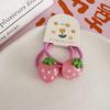 Paquete de 2 tarjetas con adorables anillos de pelo de animales para niños, suaves, muy elásticos, sin dañar el cabello, color gelatina, cuerda para atar para bebés.