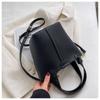 2024 Nuevo Verano Bolso Pequeño de Hombro de Cuero Suave con Textura Estilo Coreano Bolso Cubo de Moda Estilo Dulce Bolso de Hombro Único Cruzado
