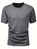 Playera Deportiva de Moda para Hombre Casual Elástica Cuello Redondo