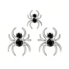 Aretes de Labio de Titanio F136 Tipo Araña Diamante Negro Joyería de Moda para Orejas Accesorios de Piercing de Titanio G23 Venta al por Mayor Transfronteriza Europea y Americana