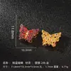 Colgante de Mariposa Azul para Quemar Aceite Chapado en Oro Plata 925 Accesorios para Colgantes de Pulsera y Collar Material Tejido a Mano Accesorios