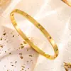 Pulsera Transfronteriza Europea y Americana de Acero de Titanio para Mujer con Circonita, Sensación de Alta Gama, Joyería Versátil de Acero Inoxidable de 4 mm con Incrustación de Diamante y Recubrimiento de Oro Real