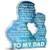 Regalos Transfronterizos para el Día del Padre, Decoraciones de Figuras Acrílicas de Pie, Exhibidores de Mesa Hechos a Medida, Manualidades y Regalos para Papá del Día del Padre