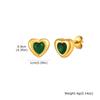 Colar de Aço Inoxidável com Zircônia em Formato de Coração Moda Personalidade Feminina Ouro Spring Creek Water Jewelry NC-1282