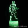 Luz de Noturna 3D Série Especial Pantera Negra da Marvel Transfronteiriça LED Controle Remoto Colorida Toque Lâmpada Criativa Lâmpada de Presente Luminária de Mesa