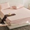 Gorro de cama de terciopelo de leche de 230 g, de grado materno e infantil, con forro polar de invierno, funda protectora de colchón individual acolchada y cálida