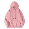 Nueva sudadera con capucha gruesa de forro polar de peso pesado transfronteriza de 360 g, color liso, unisex, serie de colores caramelo, versátil