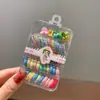 Goma elástica alta para el pelo nueva cuerda para la cabeza no daña color caramelo para niñas pinza pinza para el pelo infantil pinza para el pelo en caja