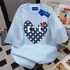 Camiseta de algodón puro de peso pesado, versátil, personalizada, de manga corta, longitud media, para hombres y mujeres, verano, holgada, corte slim, estilo boyfriend, cuello redondo, ins