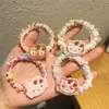Lindo Peluche de Gato a Cuadros Azules Anillo para el Cabello Dulce Suave Lindo Estilo de Niña Cuerda para el Cabello para Cola de Caballo Accesorios Accesorios para el Cabello Otoño e Invierno Nuevo