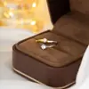 Nuevo Anillo Abierto Separado por Color Electrochapado de Plata de Ley S925 para Mujer, Anillo de Plata con Perla y Circonita Ins, Joyería de Alta Gama