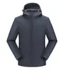 Chaqueta Fina Softshell con Capucha para Exteriores Casual Habitación Tres en Uno Corduroy Compuesto Integrado Forro Polar para Hombre