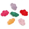 Cuentas de Nube de Color Afelpado Acrílico Algodón Nube Cuentas con Agujero Vertical Cadena de Teléfono Móvil DIY Llavero Accesorios