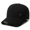 Gorra de béisbol de lana para hombres de mediana edad y ancianos, gorro cálido de otoño e invierno para papá y abuelo, con forro polar, gorra de pico engrosada y protectora para los oídos
