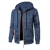 Nueva Sudadera con Capucha de Punto Jacquard Casual Deportiva para Hombre