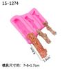 Molde de Silicona Ardilla Pino Flip Azúcar Horneado Flip Azúcar Chocolate Accesorios Decoración Pastel Paso Seco al Por Mayor