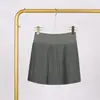 Falda Plisada Lulu con Etiquetas, Disponible para Envío Directo, Estilo Deportivo de Dos Piezas para Mujer, Primavera y Verano