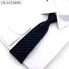Gravata com zíper preguiçoso de 8 cm de largura, prática e fácil de puxar, para homens, negócios, casamento, noivo, padrinho, gravata de segurança